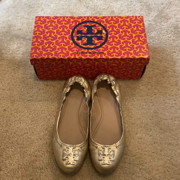 Tori Burch gold flats - Picture 5 of 5